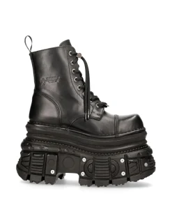 New Rock ANKLE BOOT IMPERFECT WITH LACES M-MILI083CCT-C4