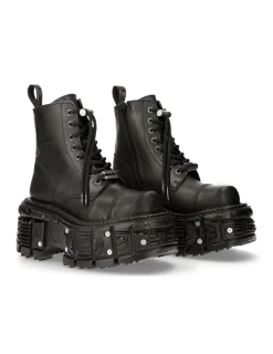 New Rock ANKLE BOOT IMPERFECT WITH LACES M-MILI083CCT-C8 Online