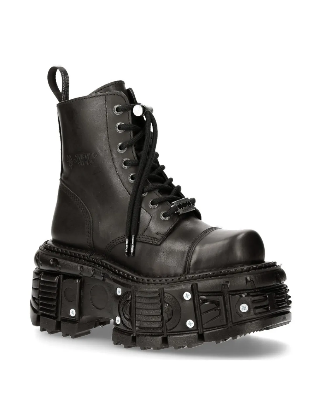New Rock ANKLE BOOT IMPERFECT WITH LACES M-MILI083CCT-C8 Online