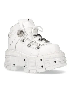 New Rock ANKLE BOOT IMPERFECT WITH LACES M-TANK106-C1 New