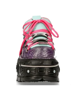 New Rock ANKLE BOOT IMPERFECT WITH LACES M-120-C6 New