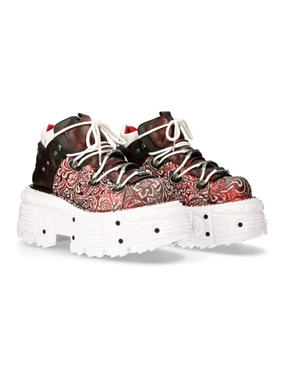 New Rock ANKLE BOOT IMPERFECT WITH LACES M-TANK106B-C3 Best