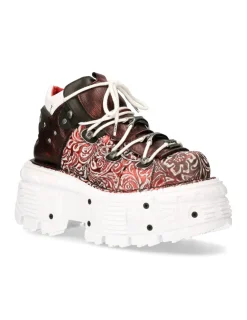 New Rock ANKLE BOOT IMPERFECT WITH LACES M-TANK106B-C3 Best