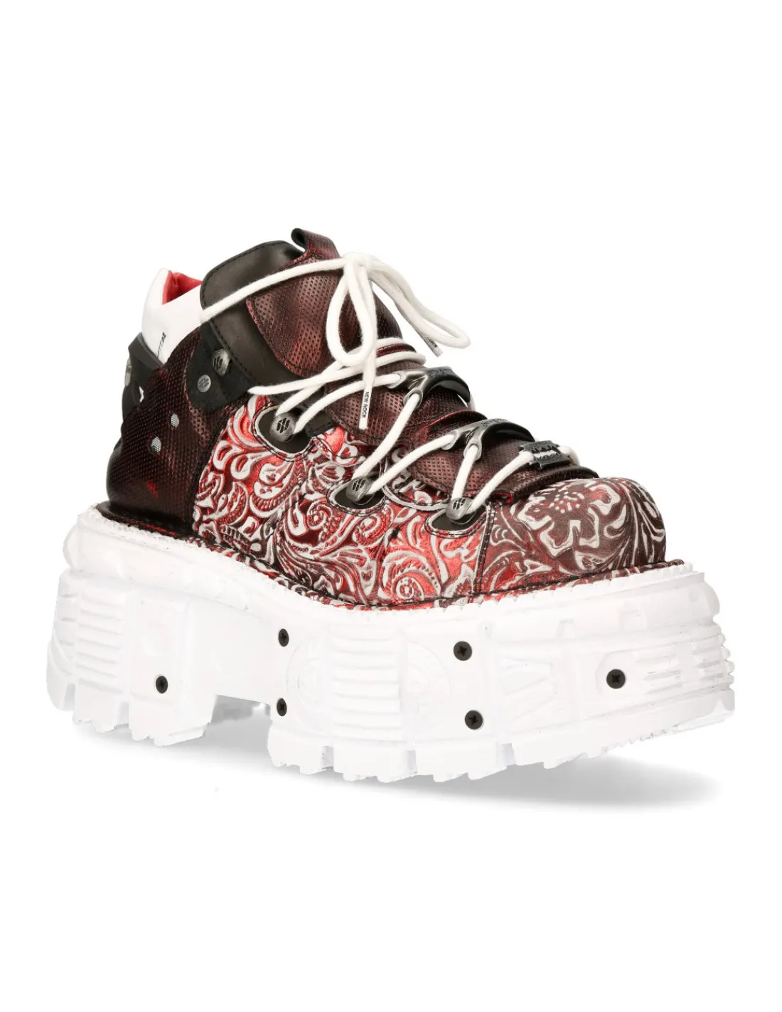 New Rock ANKLE BOOT IMPERFECT WITH LACES M-TANK106B-C3 Best