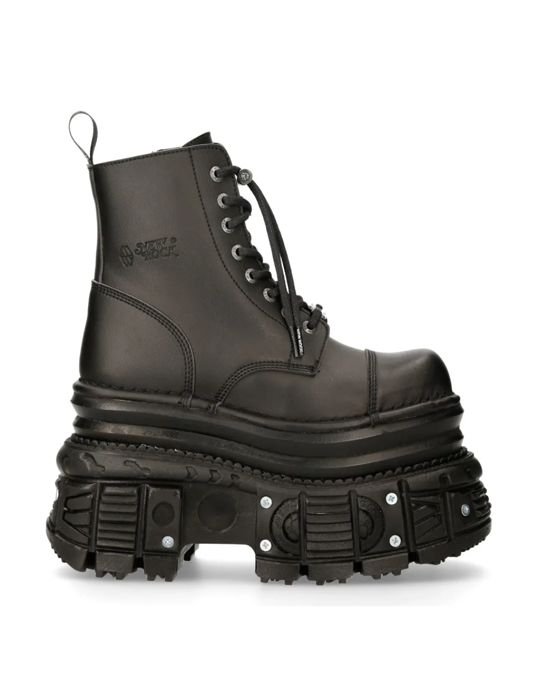 New Rock ANKLE BOOT IMPERFECT WITH LACES M-MILI083CCT-V4 Best