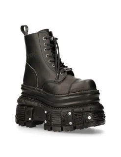 New Rock ANKLE BOOT IMPERFECT WITH LACES M-MILI083CCT-V4 Best