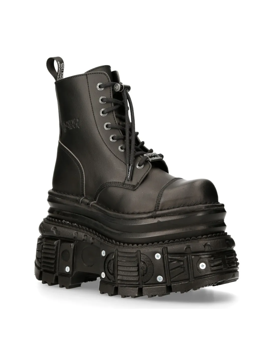 New Rock ANKLE BOOT IMPERFECT WITH LACES M-MILI083CCT-V4 Best