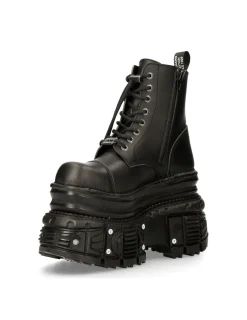 New Rock ANKLE BOOT IMPERFECT WITH LACES M-MILI083CCT-V4 Best