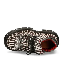 New Rock ANKLE BOOT ANIMAL PRINT IMPERFECT TANK WITH LACES M-MET011-C10 Outlet
