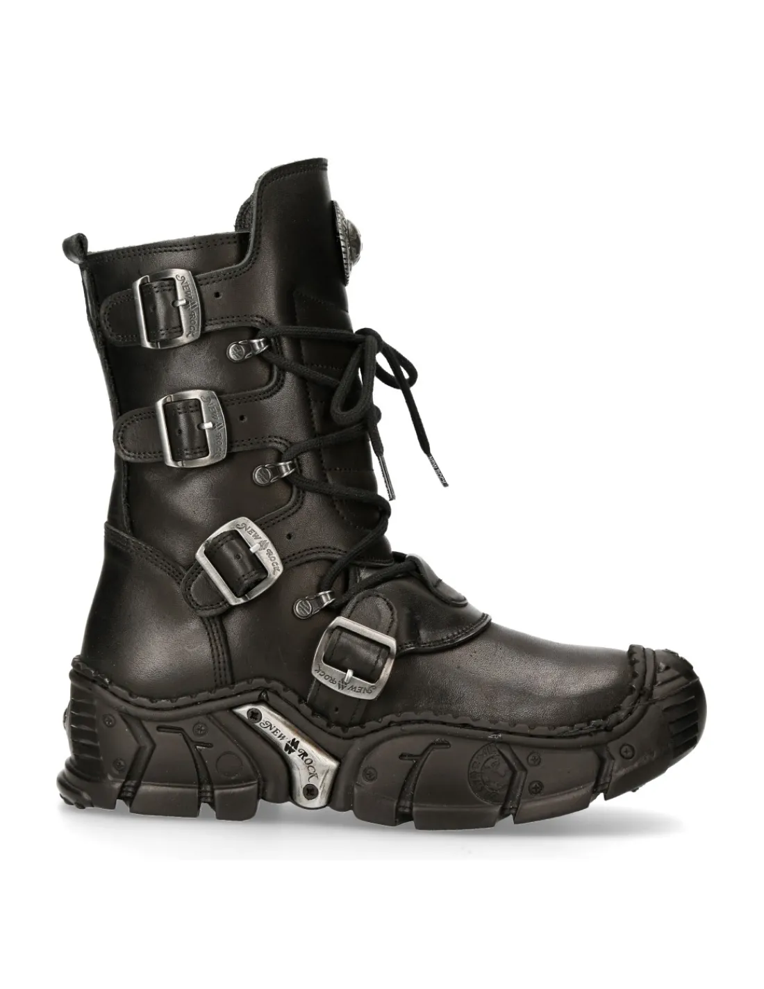 New Rock ANKLE BOOT BLACK IMPACT M-IMPACT013-S1 New