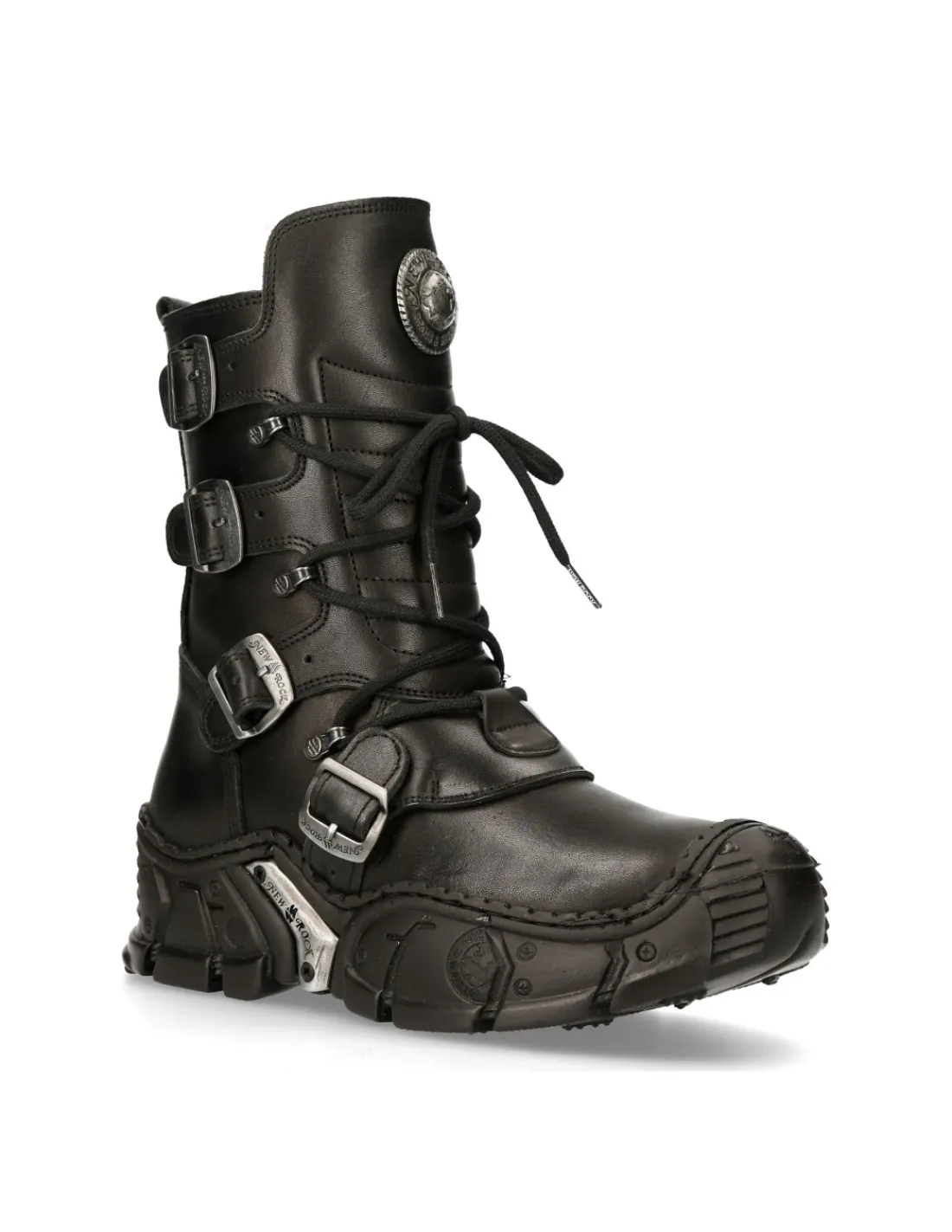 New Rock ANKLE BOOT BLACK IMPACT M-IMPACT013-S1 New
