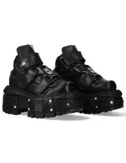 New Rock ANKLE BOOT BLACK IMPERFECT M-285-C52 Best