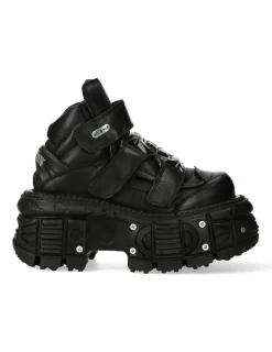New Rock ANKLE BOOT BLACK IMPERFECT M-285-C52 Best