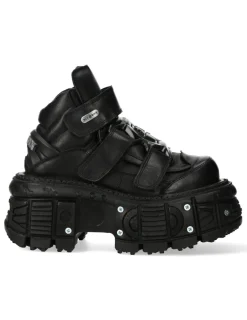 New Rock ANKLE BOOT BLACK IMPERFECT M-285-C52 Best