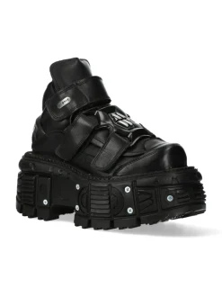 New Rock ANKLE BOOT BLACK IMPERFECT M-285-C52 Best