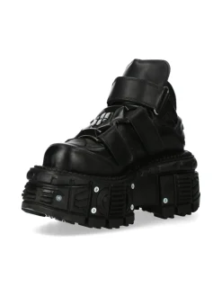 New Rock ANKLE BOOT BLACK IMPERFECT M-285-C52 Best