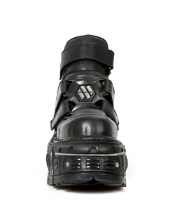 New Rock ANKLE BOOT BLACK IMPERFECT M-TANK008-C1 Best