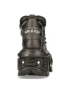 New Rock ANKLE BOOT BLACK IMPERFECT WITH LACES M-TANK106N-V2 Discount