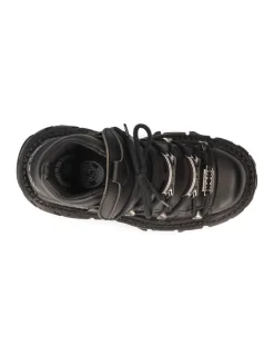 New Rock ANKLE BOOT BLACK IMPERFECT WITH LACES M-TANK106N-V2 Discount