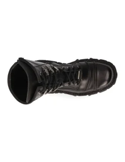 New Rock ANKLE BOOT BLACK IMPERFECT M-TANK005C-C1 Sale