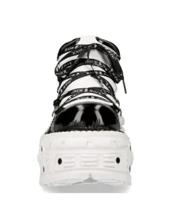 New Rock ANKLE BOOT BLACK IMPERFECT WITH LACES M-TANK106NLACE-C6
