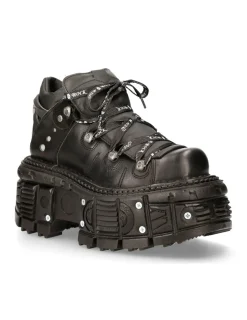 New Rock ANKLE BOOT BLACK IMPERFECT WITH LACES M-TANK106NLACE-C1 Online
