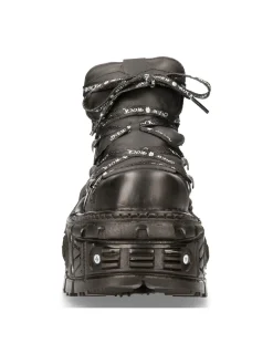 New Rock ANKLE BOOT BLACK IMPERFECT WITH LACES M-TANK106NLACE-C1 Online