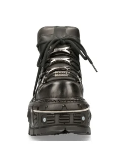 New Rock ANKLE BOOT BLACK IMPERFECT WITH LACES M-TANK006C-S1 Online