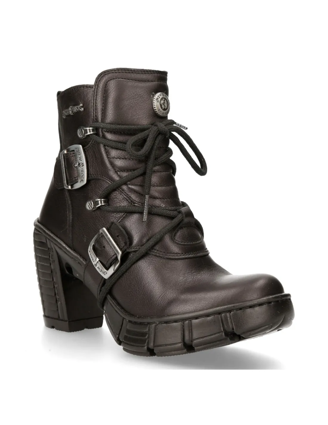 New Rock ANKLE BOOT BLACK M-TRCASCO004-S2 Hot