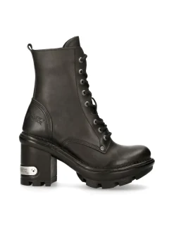 New Rock ANKLE BOOT BLACK NEOTYRE WITH LACES M-NEOTYRE07X-S1 Hot