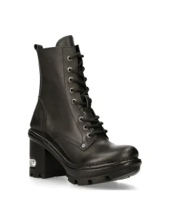 New Rock ANKLE BOOT BLACK NEOTYRE WITH LACES M-NEOTYRE07X-S1 Hot