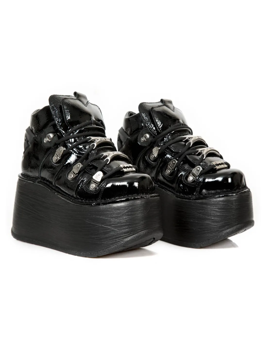 New Rock ANKLE BOOT BLACK NEW WITH LACES M-TANK006C-C7 Online