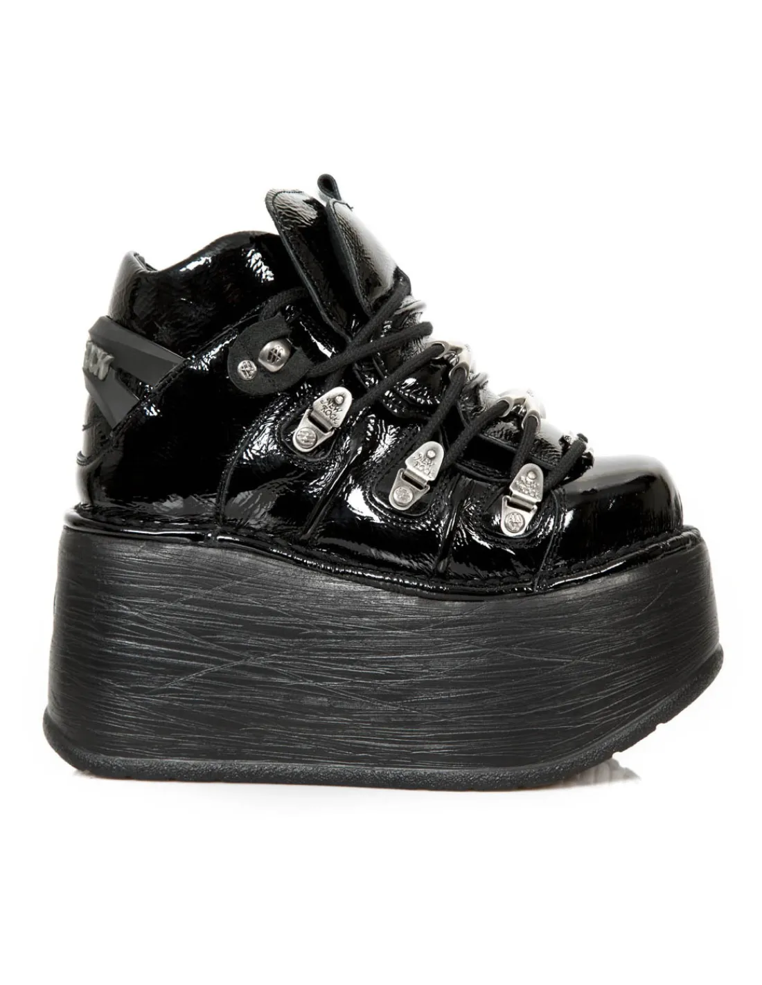 New Rock ANKLE BOOT BLACK NEW WITH LACES M-TANK006C-C7 Online