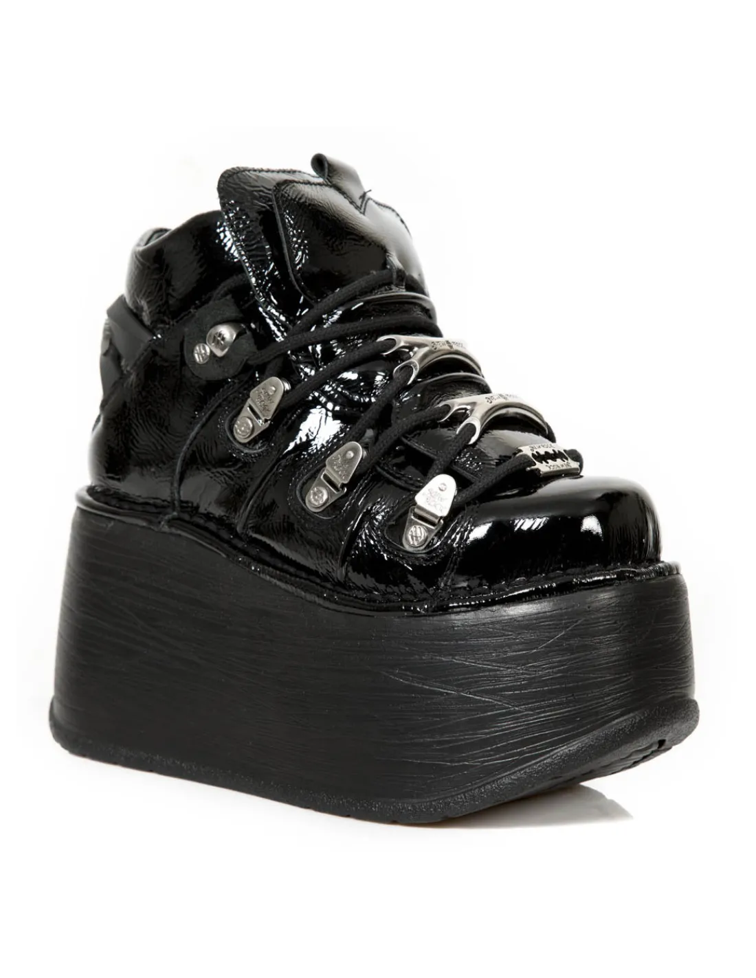 New Rock ANKLE BOOT BLACK NEW WITH LACES M-TANK006C-C7 Online