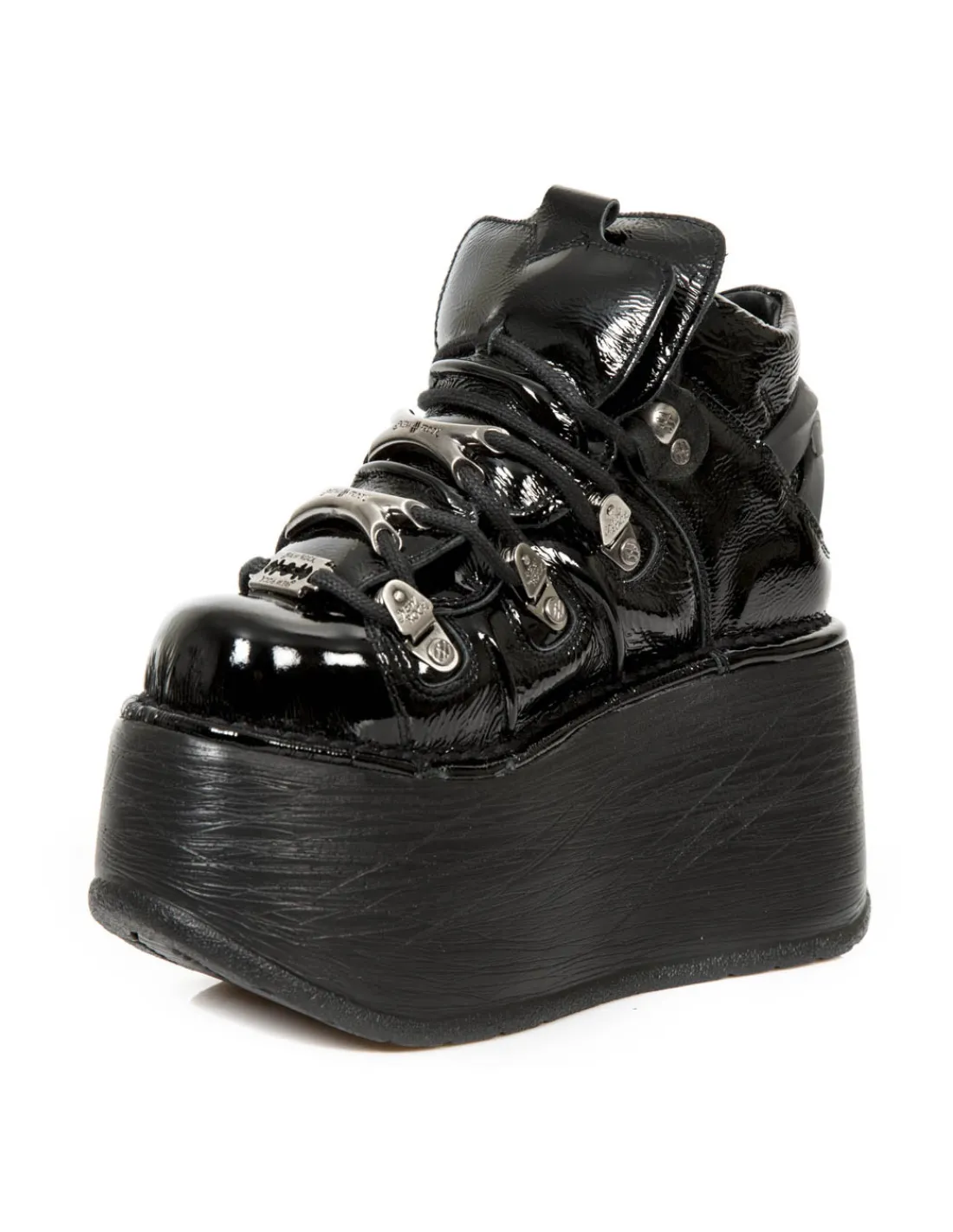 New Rock ANKLE BOOT BLACK NEW WITH LACES M-TANK006C-C7 Online