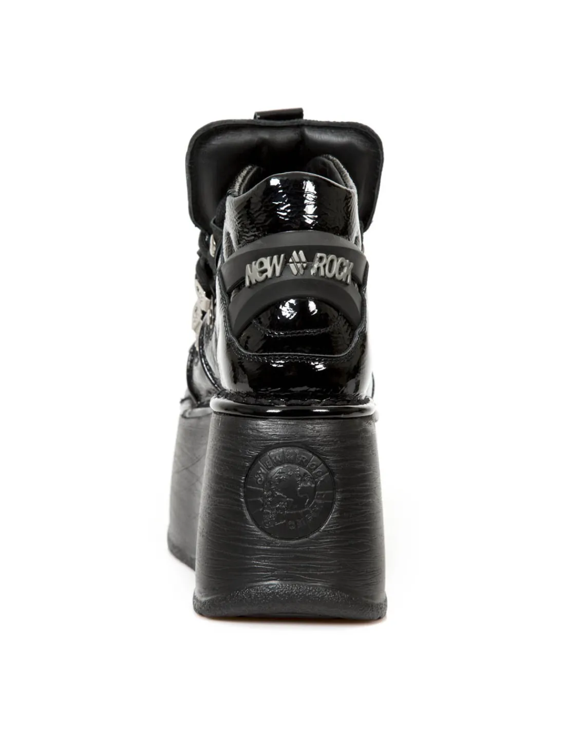 New Rock ANKLE BOOT BLACK NEW WITH LACES M-TANK006C-C7 Online