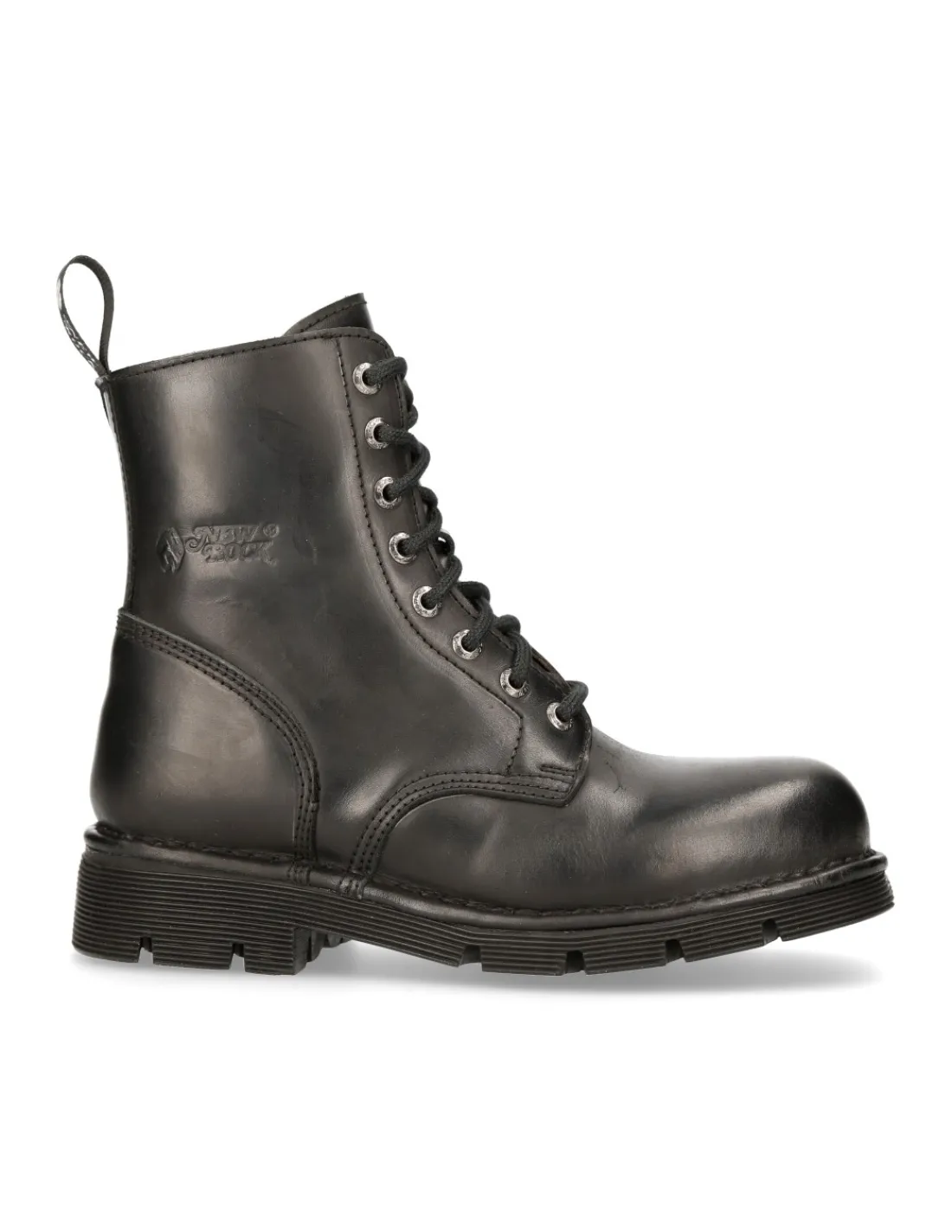 New Rock ANKLE BOOT BLACK PLANING WITH LACES M-NEWMILI084-S1 Clearance