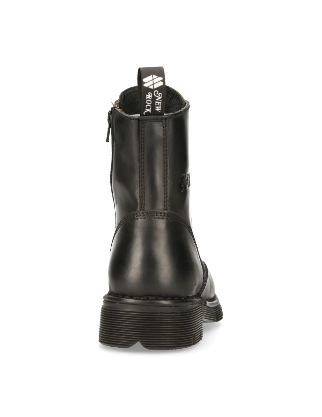 New Rock ANKLE BOOT BLACK PLANING WITH LACES M-NEWMILI084-S1 Clearance
