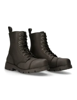 New Rock ANKLE BOOT BLACK RANGER WITH LACES M-RANGER008MT-S3 Clearance