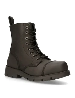 New Rock ANKLE BOOT BLACK RANGER WITH LACES M-RANGER008MT-S3 Clearance