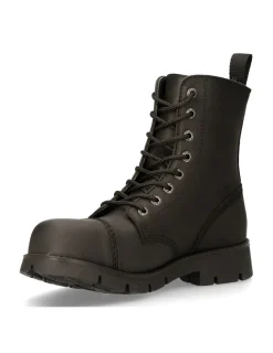 New Rock ANKLE BOOT BLACK RANGER WITH LACES M-RANGER008MT-S3 Clearance