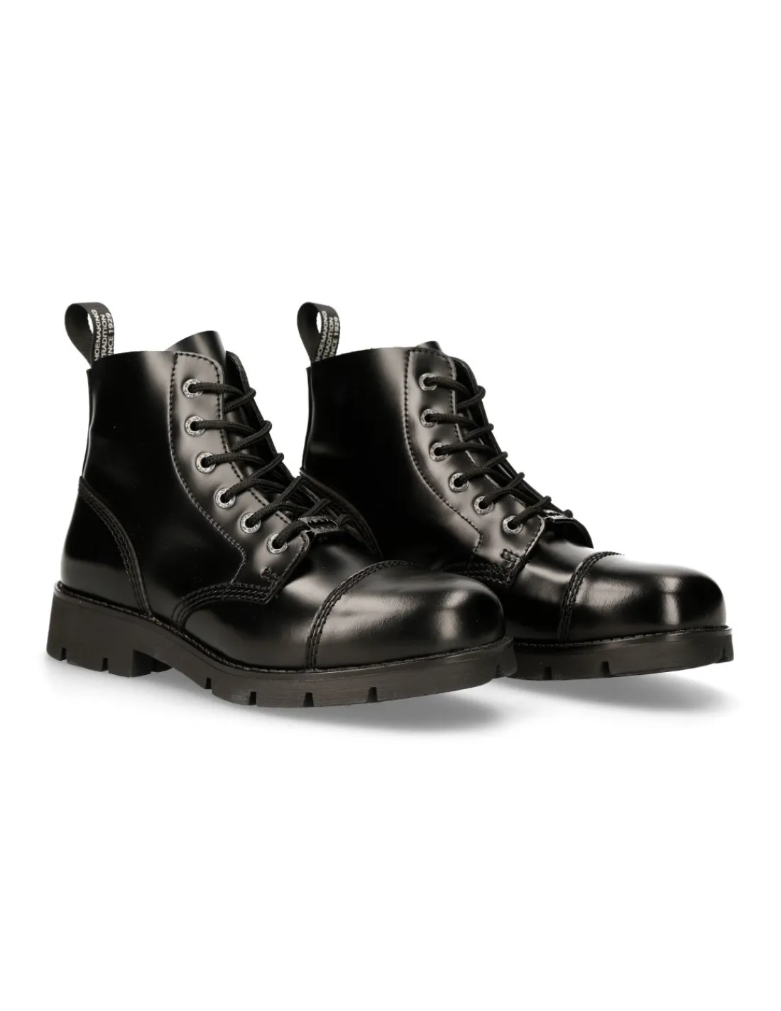 New Rock ANKLE BOOT BLACK RANGER WITH LACES M-RANGER006-S2