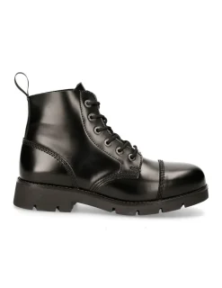 New Rock ANKLE BOOT BLACK RANGER WITH LACES M-RANGER006-S2