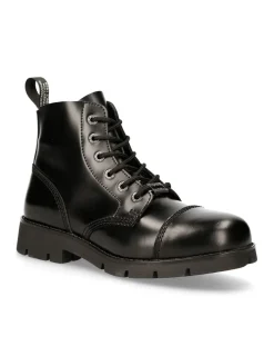 New Rock ANKLE BOOT BLACK RANGER WITH LACES M-RANGER006-S2