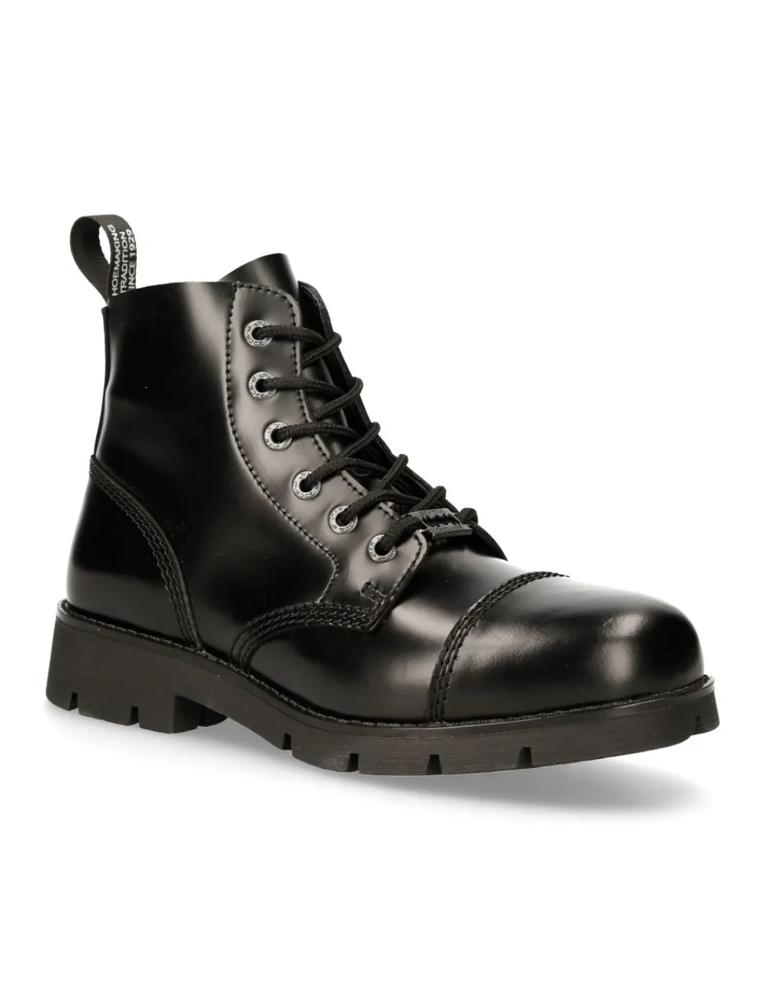 New Rock ANKLE BOOT BLACK RANGER WITH LACES M-RANGER006-S2