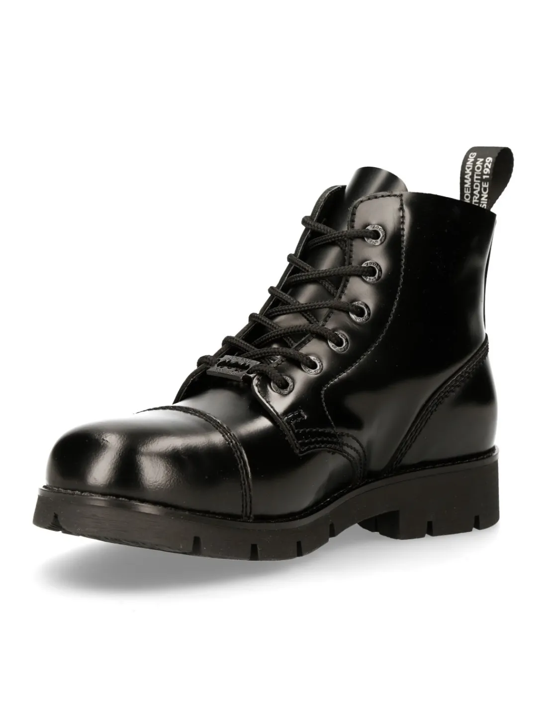 New Rock ANKLE BOOT BLACK RANGER WITH LACES M-RANGER006-S2