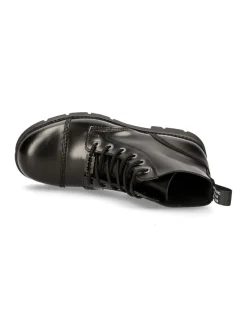 New Rock ANKLE BOOT BLACK RANGER WITH LACES M-RANGER006-S2