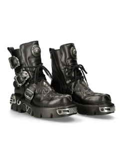 New Rock ANKLE BOOT BLACK REACTOR M-407-S1 Discount