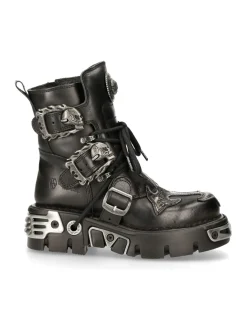New Rock ANKLE BOOT BLACK REACTOR M-407-S1 Discount