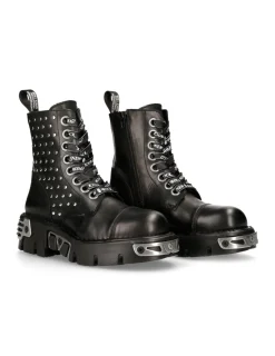 New Rock ANKLE BOOT BLACK REACTOR WITH LACES M-MILI247-C1 Online